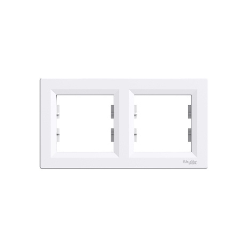 Plaque 2 postes horizontal