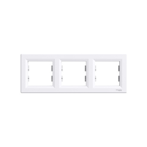 Plaque 3 postes horizontal