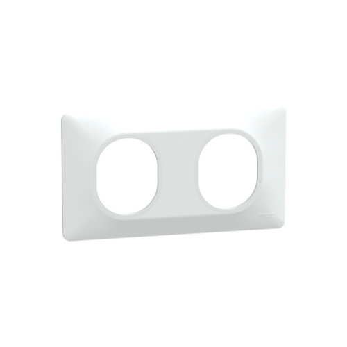 Ovalis - Plaque de finition - 2 postes Horizontal