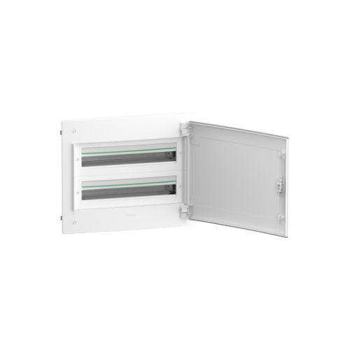 PrismaSeT XS - Coffret plastique encastré 2 rang. 24 modules - avec porte pleine